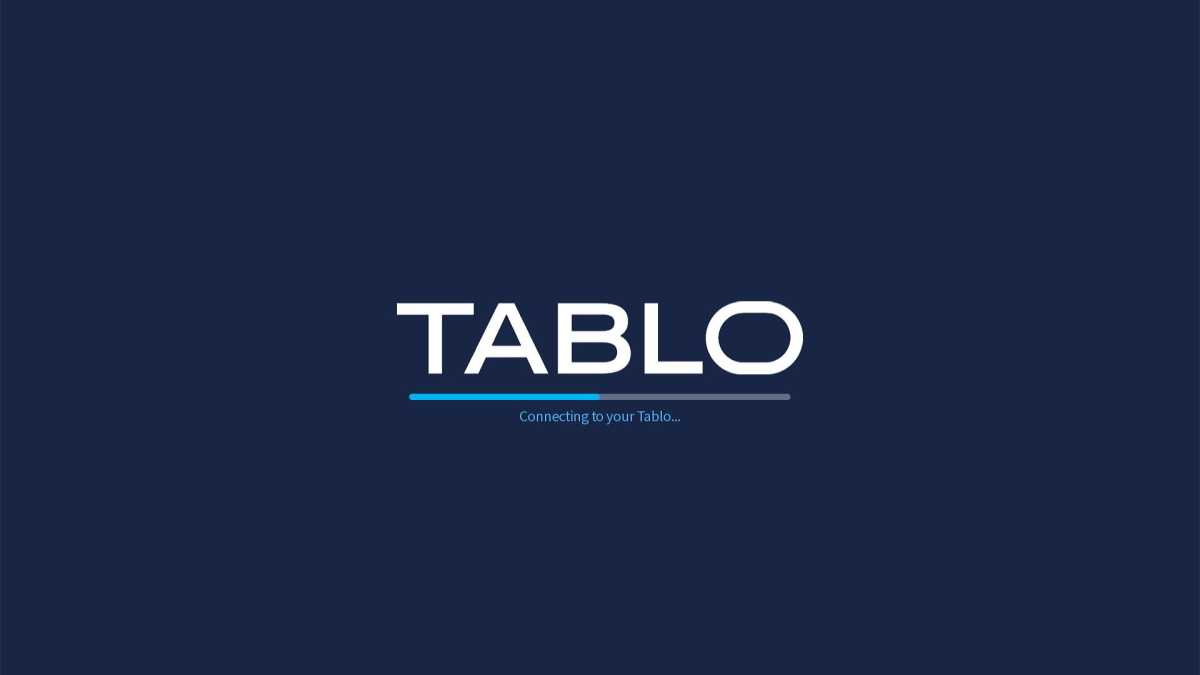 Tablo Roku app stuck on a "Connecting to your Tablo..." message