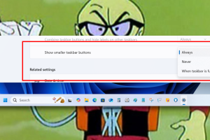 Windows 11 will get auto-shrinking icons when the taskbar is full