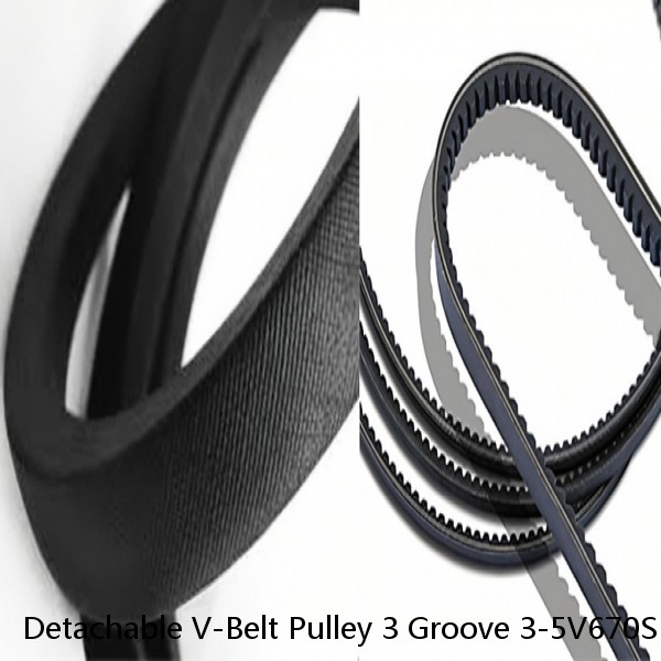 Detachable V-Belt Pulley 3 Groove 3-5V670SK 6.70" O.D. for 5V 5VX Section